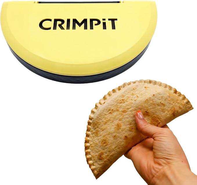 CRIMPiT Large Tortilla Sealer - For 10-12” Flour Tortillas | Make Sealed Tacos, Quesadillas, Burritos & More | Mess-Free Meals in Seconds | BPA-Free, Dishwasher Safe | Made in UK & USA thumbnail