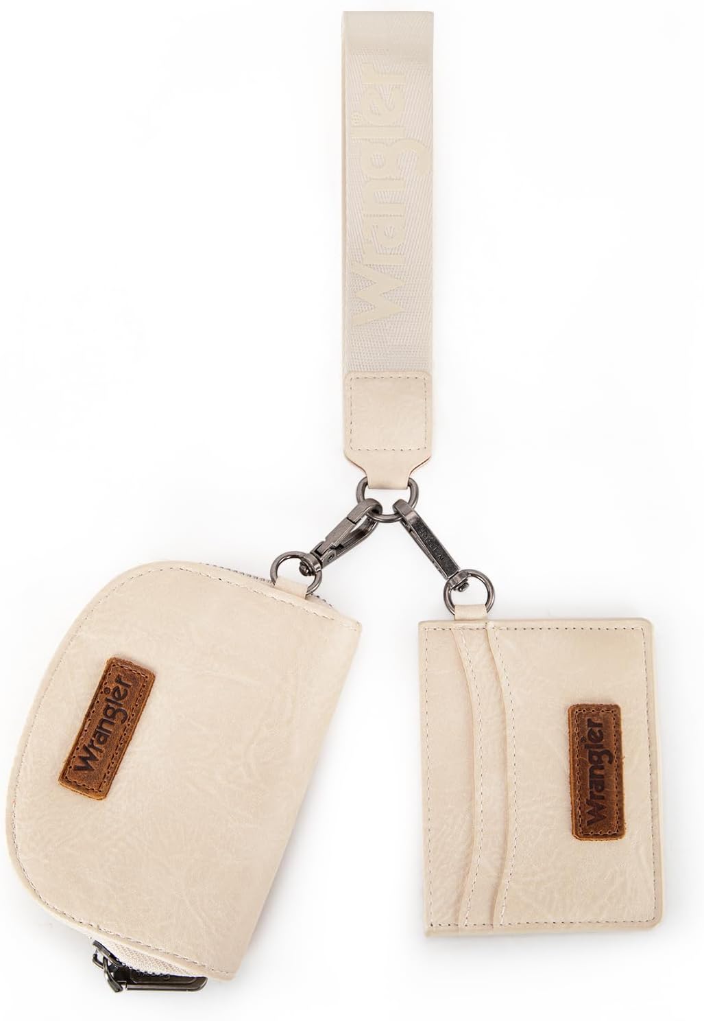 Wrangler KeyChain Wallet Wristlet Wallets for Women Dual Pouch Wristlet Rfid Blocking Credit Card Holder Wallet thumbnail