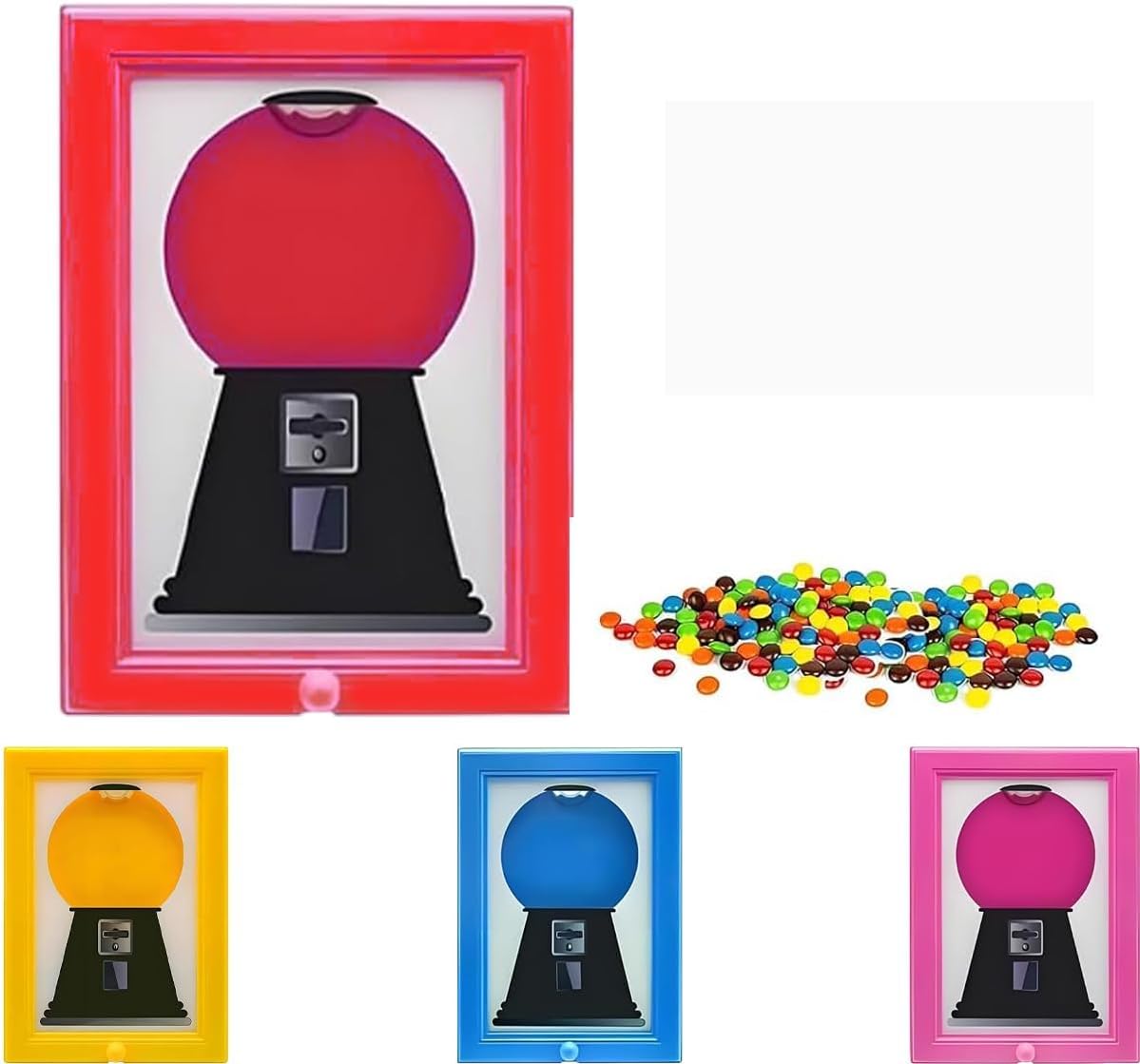 New Candy Dispenser Frame, Wall Mounted 12x8.5 Inch Retro Snack & Photo Holder for Candies, Nuts. Unique for Halloween, Christmas, Home Office Decor thumbnail